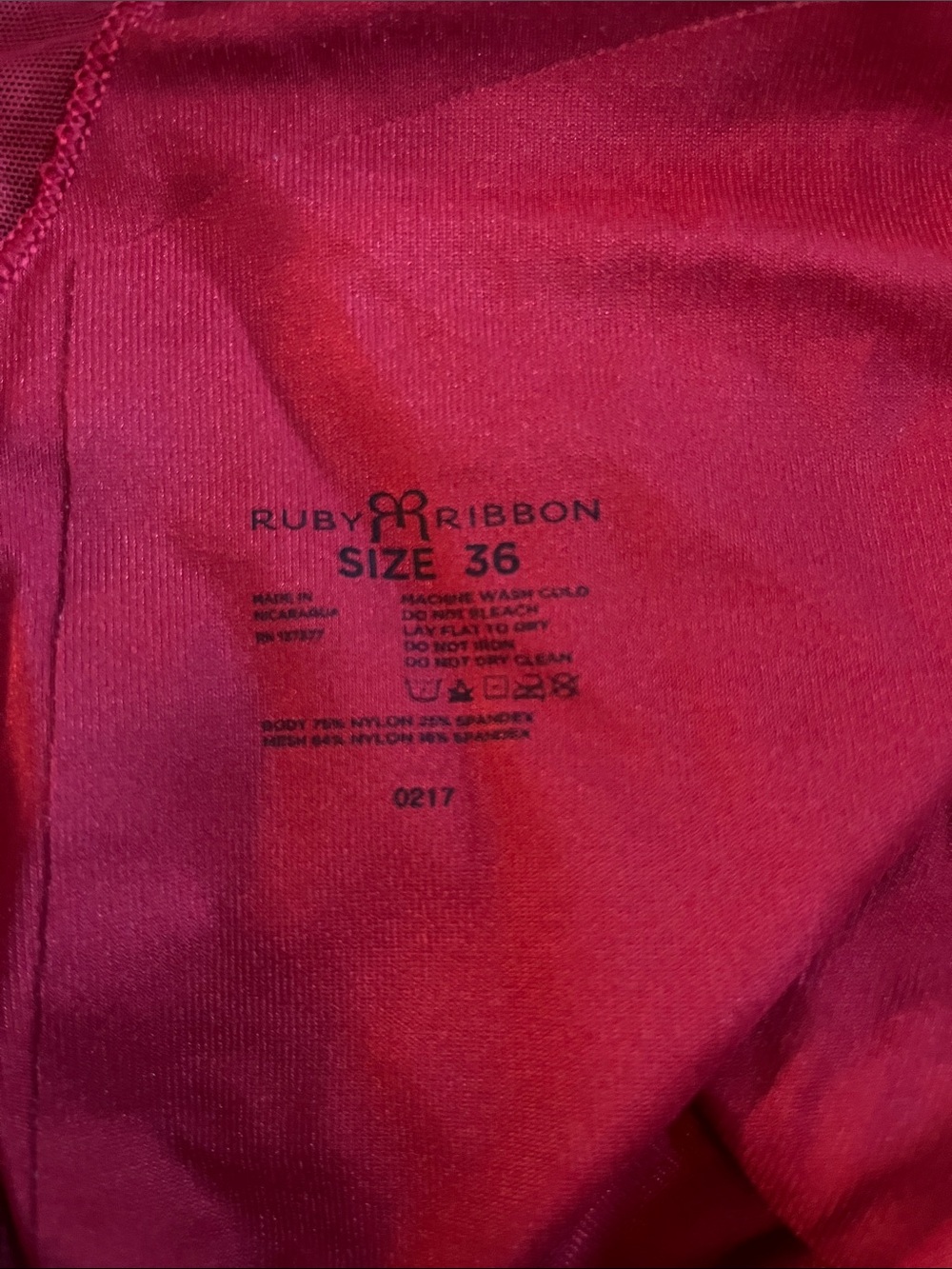 Ruby Ribbon Red Satin Cami - Picture 2 of 4
